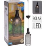 Wine Bottle Solar Metal Hanging Light