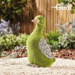 Flocked Effect Duck Garden Ornament